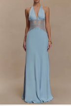 Halter Neck Maxi Dress for Women UK – Wedding Guest & Bridesmaid