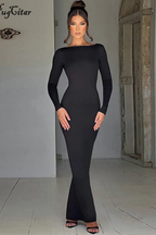 Long Sleeve Maxi Dress for Women UK – Wedding Guest & Bridesmaid