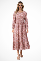 Long Sleeve Maxi Dress for Women UK – Garden Party & Summer Occasion Wear
