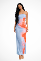 Blue Strapless Maxi Dress for Women UK – Garden Party & Summer Occasion Wear