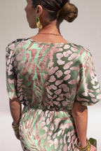 Light Green V-Neck Maxi Dress for Women UK – Garden Party & Summer Occasion Wear