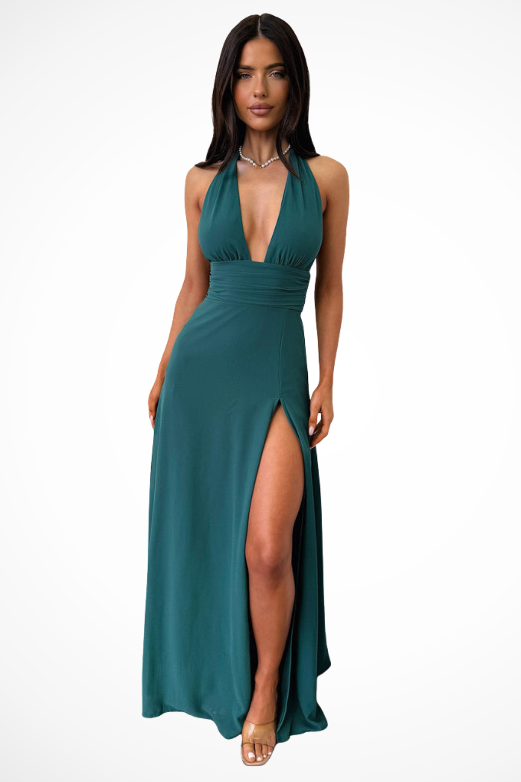 Halter Neck Maxi Dress for Women UK – Evening Gown Black Tie & Cocktail Attire