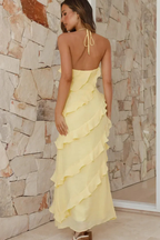 Halter Neck Maxi Dress for Women UK – Garden Party & Summer Occasion Wear