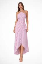Halter Neck Sleeveless Maxi Dress for Women UK – Wedding Guest & Bridesmaid