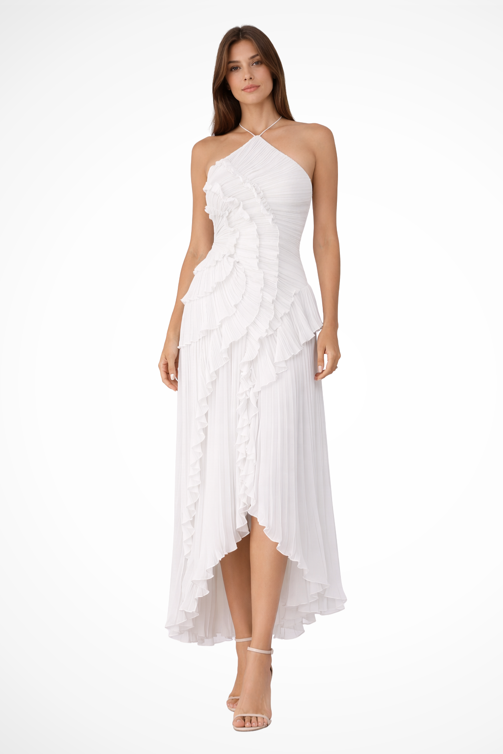 Halter Neck Sleeveless Maxi Dress for Women UK – Wedding Guest & Bridesmaid
