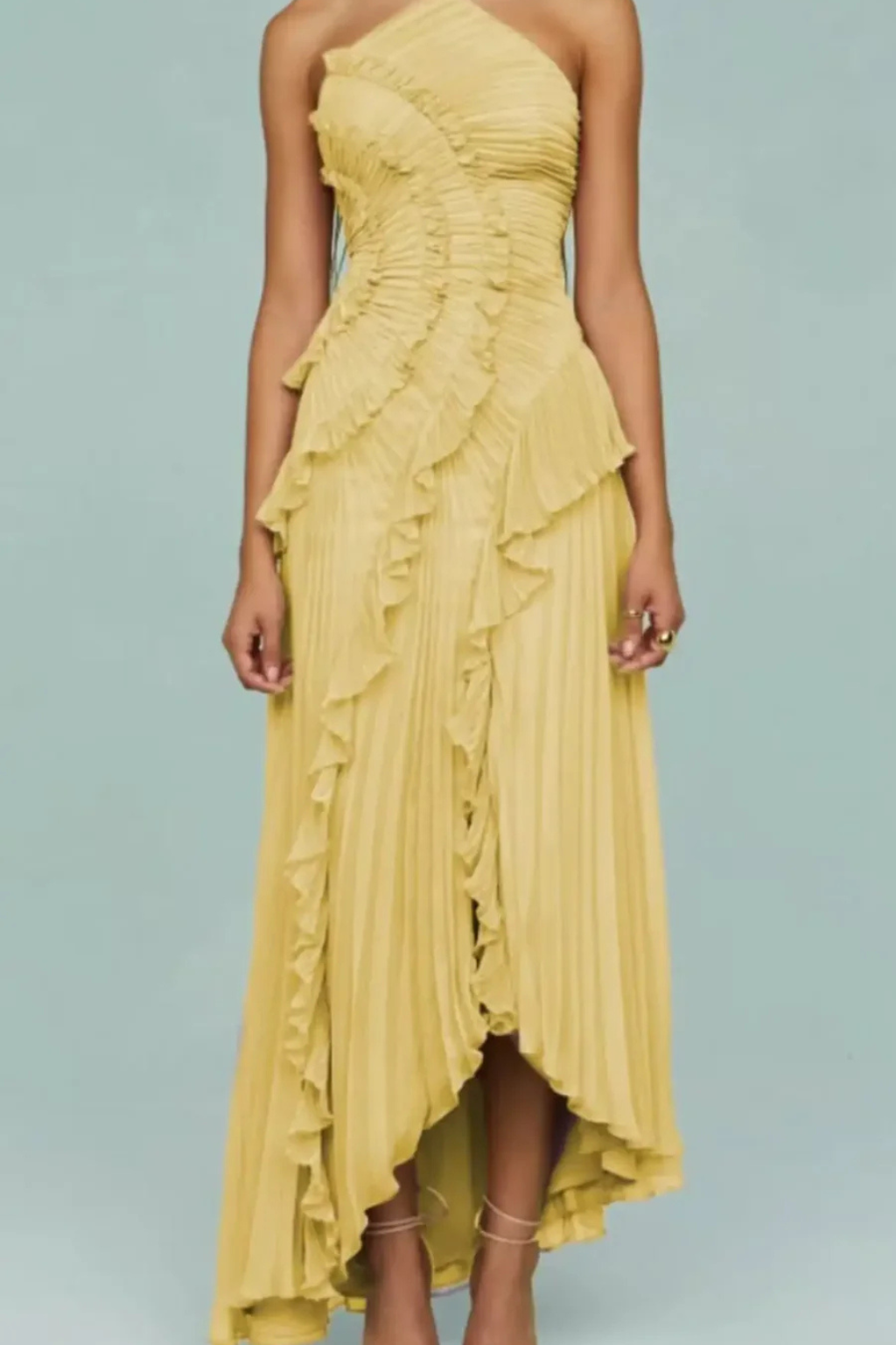 Halter Neck Sleeveless Maxi Dress for Women UK – Wedding Guest & Bridesmaid