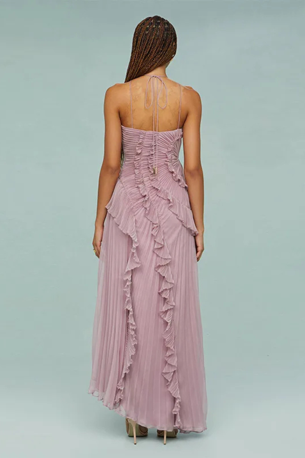Halter Neck Sleeveless Maxi Dress for Women UK – Wedding Guest & Bridesmaid