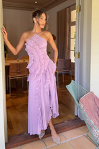 Halter Neck Sleeveless Maxi Dress for Women UK – Wedding Guest & Bridesmaid