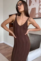 Knit Sleeveless Maxi Dress for Women UK – Wedding Guest & Bridesmaid