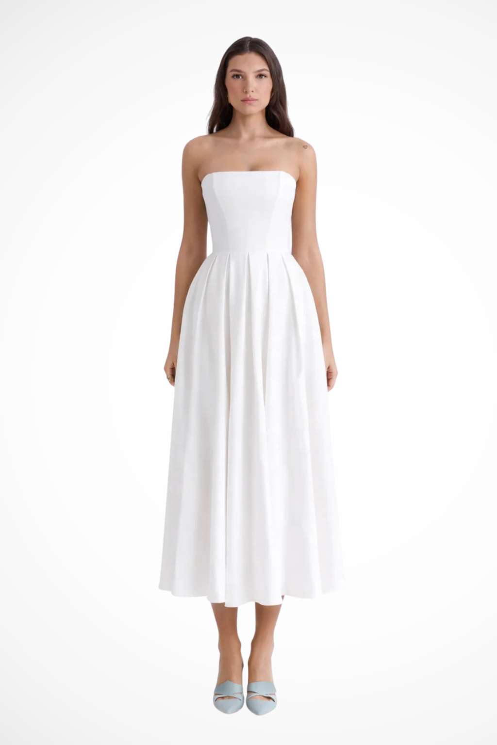 Strapless Corset Midi Dress for Women UK – Cocktail Dress & Evening Formal Wear