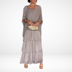 Artistic Maxi Dress for Women - Loose Fit, Comfortable Fabric, Casual Wear