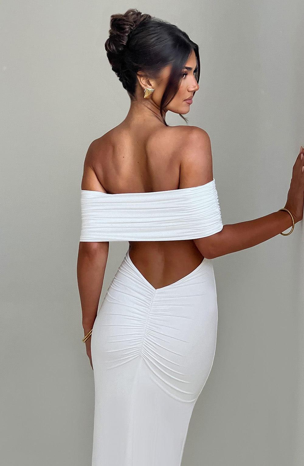 Bardot Off-Shoulder Capri Dress in Lightweight Fabric for Casual Wear