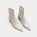 Black Faux Leather Block-Heel Ankle Boots Women UK – Smart Casual Footwear, Evening Out & Weekend