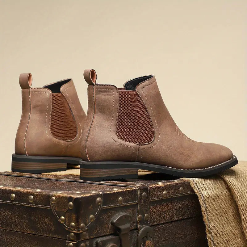 Black Leather Men's Ankle Boot UK – Timeless Design for Smart Casual, Formal Wear