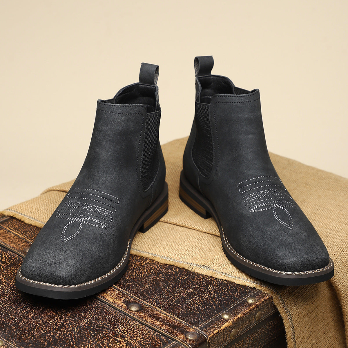 Black Leather Men's Ankle Boot UK – Timeless Design for Smart Casual, Formal Wear