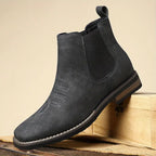 Black Leather Men's Ankle Boot UK – Timeless Design for Smart Casual, Formal Wear