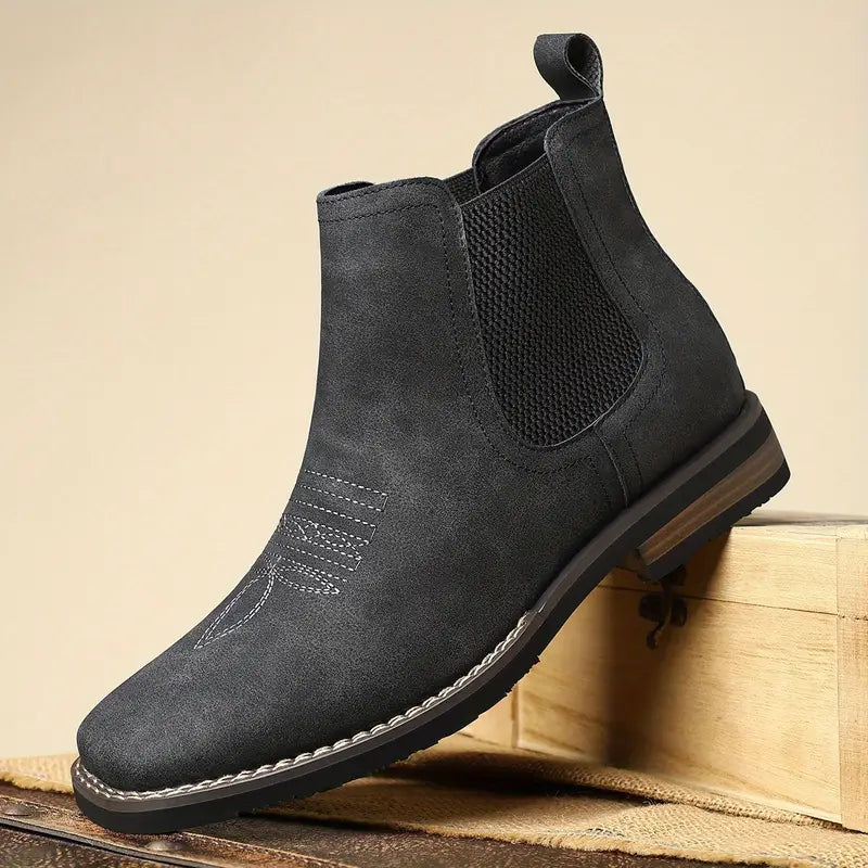 Black Leather Men's Ankle Boot UK – Timeless Design for Smart Casual, Formal Wear
