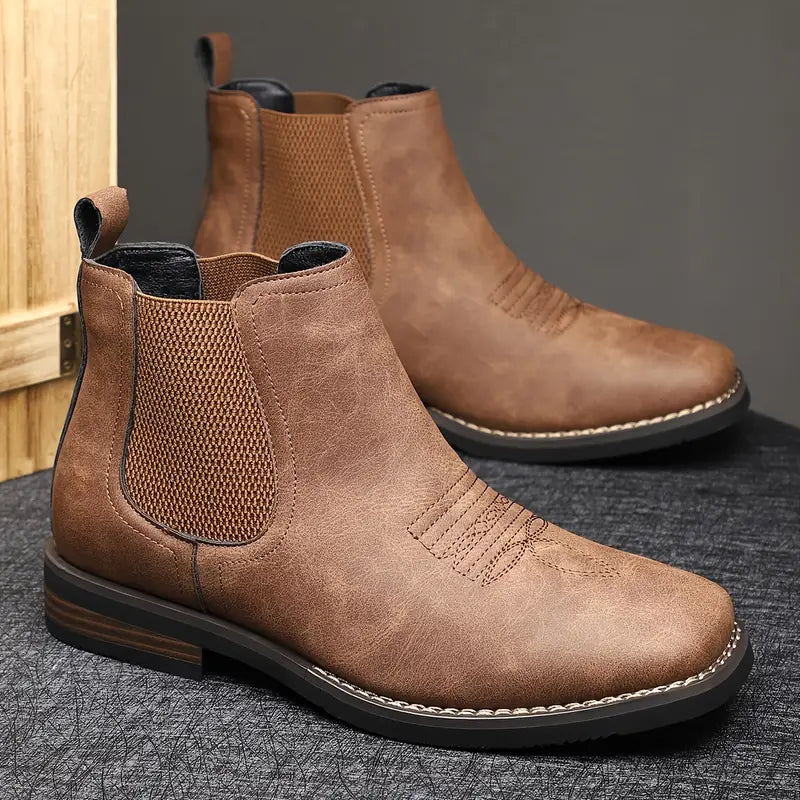 Black Leather Men's Ankle Boot UK – Timeless Design for Smart Casual, Formal Wear