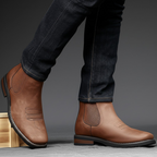 Black Leather Men's Ankle Boot UK – Timeless Design for Smart Casual, Formal Wear