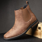 Black Leather Men's Ankle Boot UK – Timeless Design for Smart Casual, Formal Wear
