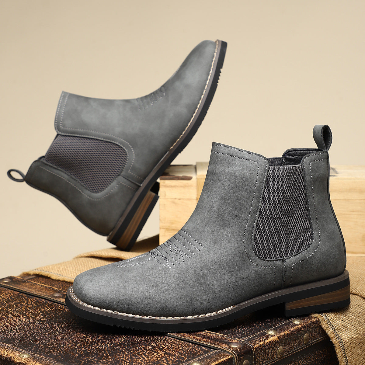 Black Leather Men's Ankle Boot UK – Timeless Design for Smart Casual, Formal Wear