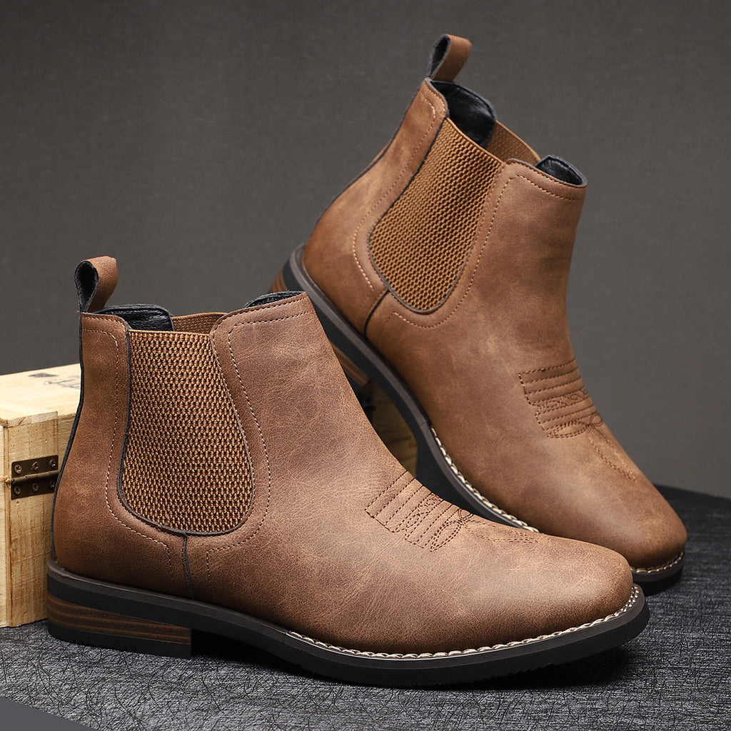 Black Leather Men's Ankle Boot UK – Timeless Design for Smart Casual, Formal Wear