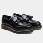 Black Leather Men's Tassel Loafers UK – Polished Dress Shoes for Formal Business Wear, Evening