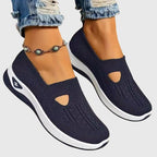Black Orthopedic Slip-On Shoes for Women UK – Smart Casual Office Wear Evening