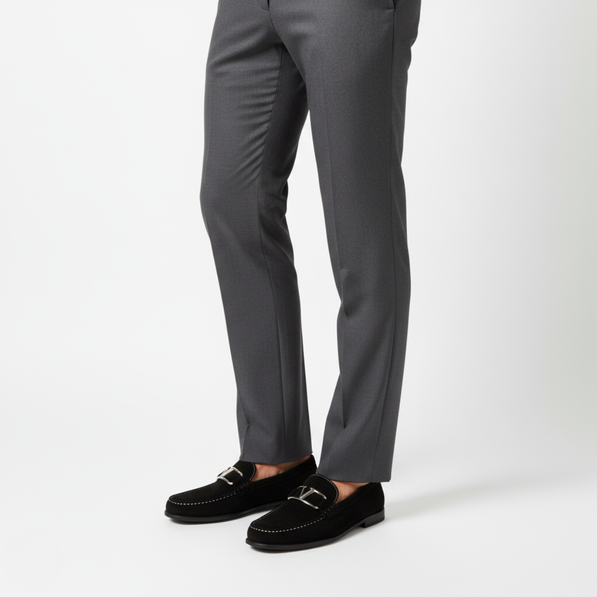 Black Suede Loafers for Men