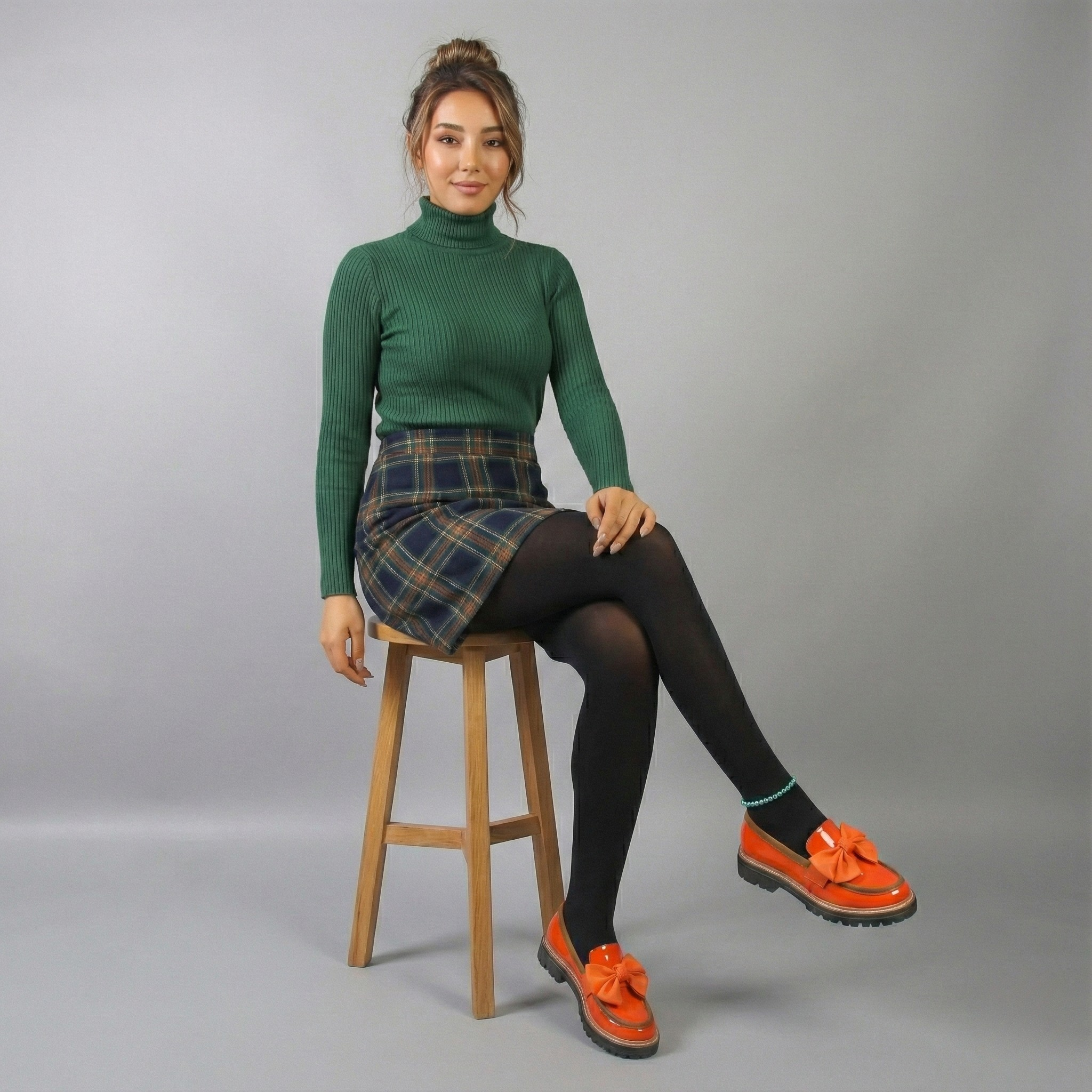 Retro Bowknot Thick-Soled Shoes for Women - Stylish and Comfortable Footwear for Casual Wear