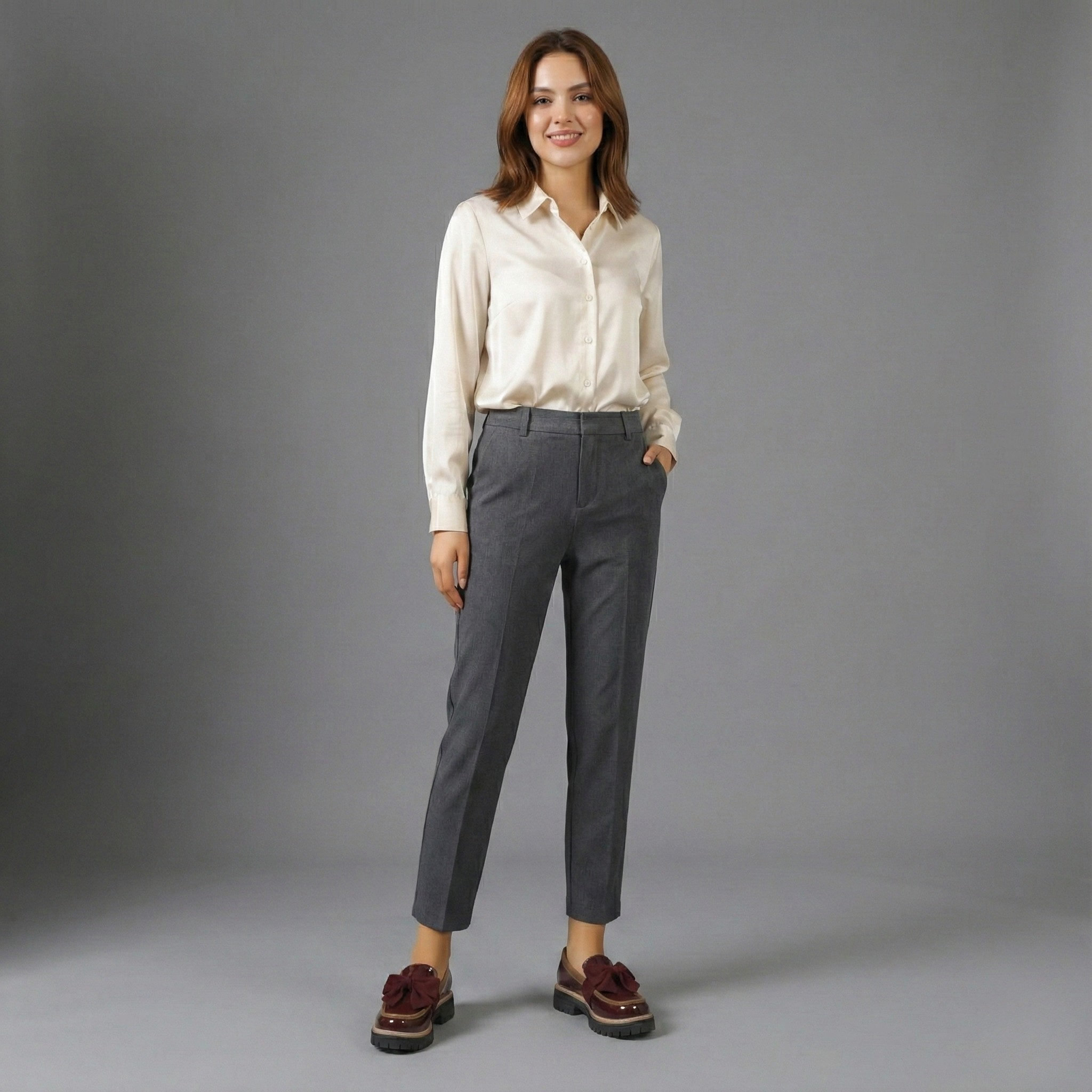 Retro Bowknot Thick-Soled Shoes for Women - Stylish and Comfortable Footwear for Casual Wear