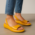 Brown Leather Women's Sandals UK – Smart Casual Holiday Wear, Evening Out