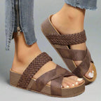 Brown Orthopedic Sandals for Women UK – Smart Casual Holiday Wear Evening