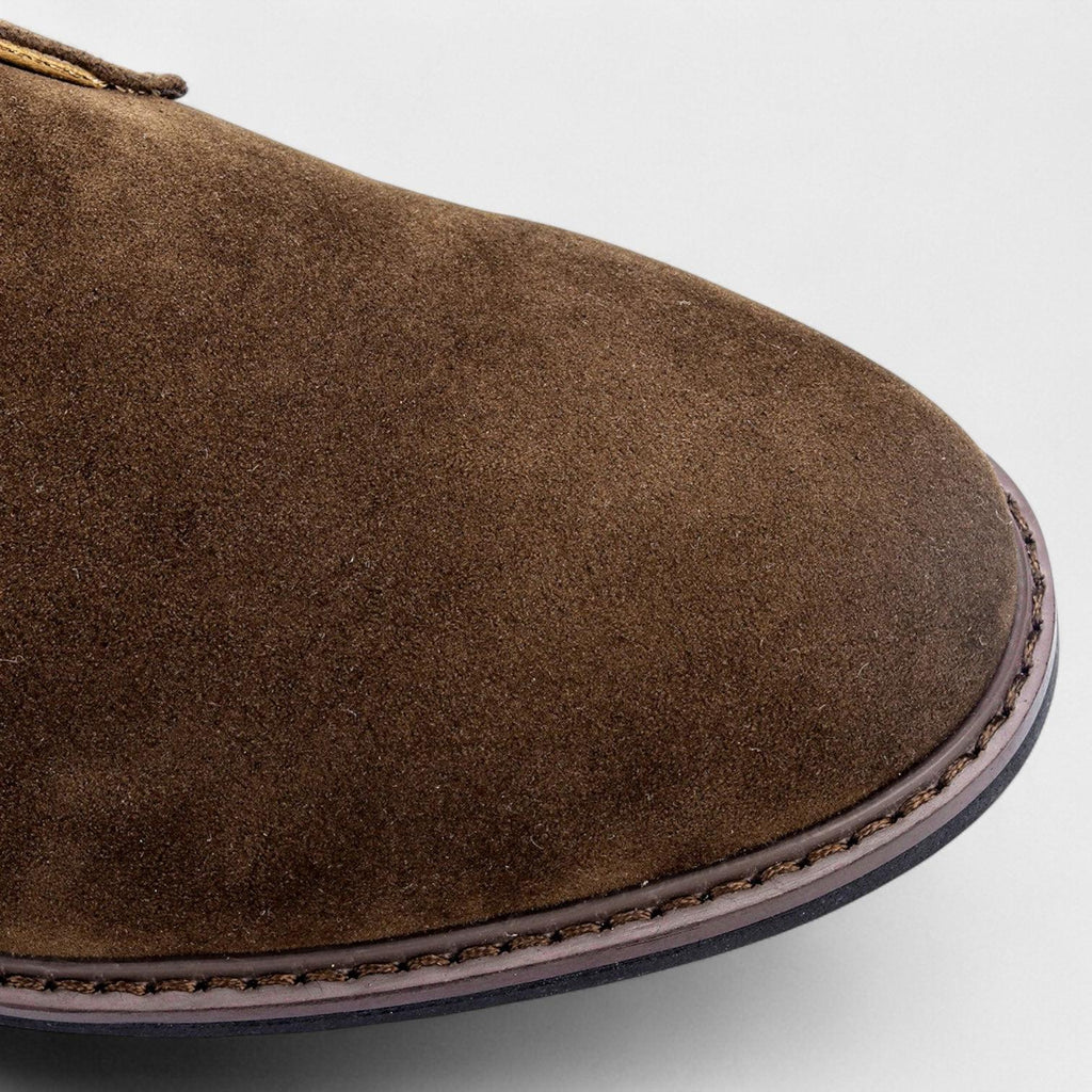 Brown Suede Leather Men's Chukka Desert Boots UK – Casual Footwear for Outdoor Activities, Everyday Use