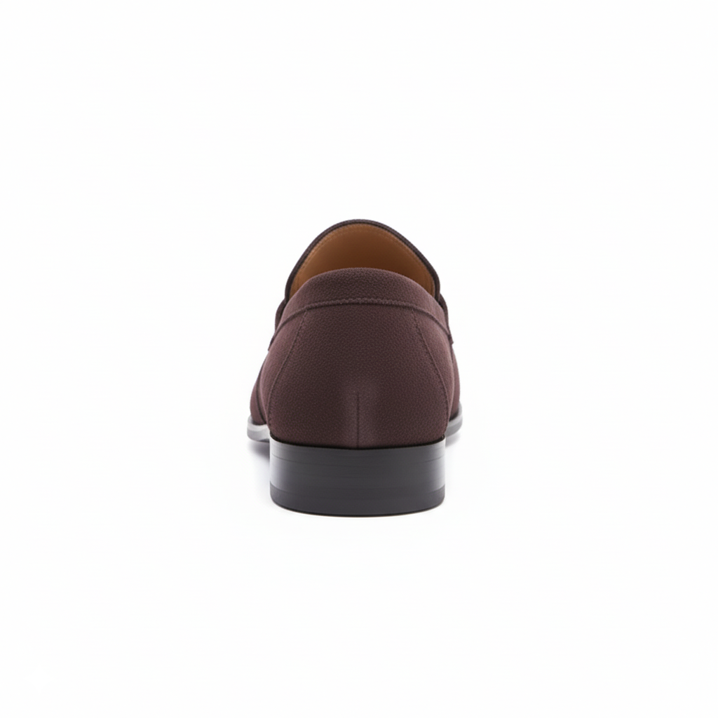 Brown Suede Penny Loafers for Men
