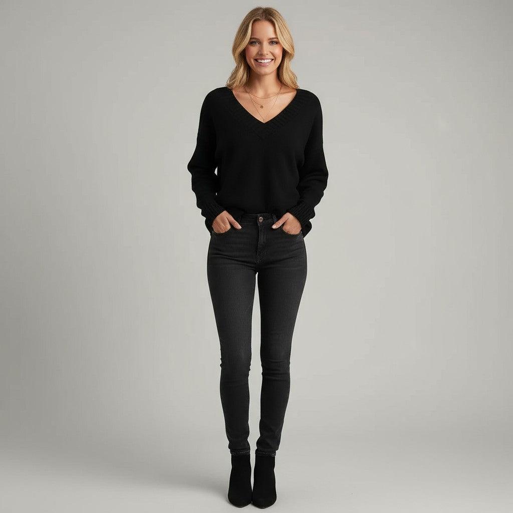 Cashmere Sweater for Women | Luxurious Soft Knit | Casual Wear | Perfect for Layering and Everyday Comfort