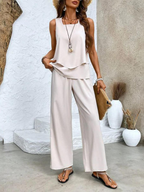 Chic Two-Piece Ensemble Women UK – Summer Outfit Brunch Smart Casual