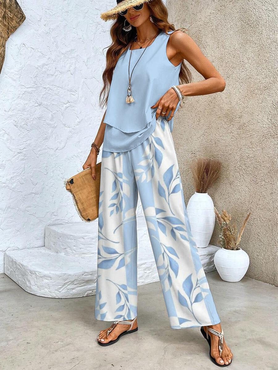 Chic Two-Piece Ensemble Women UK – Summer Outfit Brunch Smart Casual