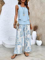 Chic Two-Piece Ensemble Women UK – Summer Outfit Brunch Smart Casual