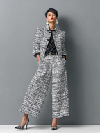 Chic Zweiteiliges Ensemble aus hochwertigem Stoff für elegante Anlässe