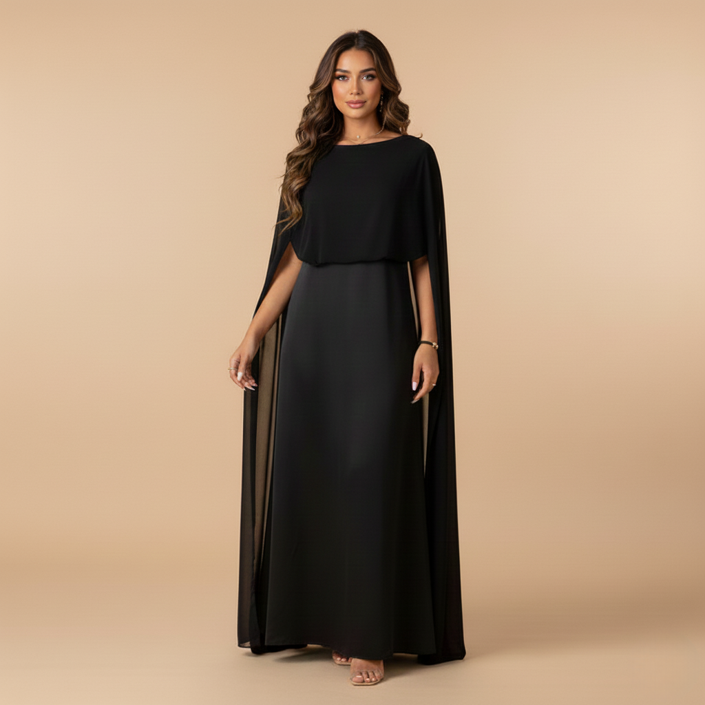 Chiffon Maxi Dress for Women - Elegant Traditional Design for Special Occasions