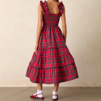 Christmas Maxi Dress for Women - Festive Holiday Style - Comfortable Fabric - Perfect for Parties and Gatherings