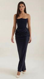 Corset Maxi Dress - Fiorella Design - Elegant Evening Wear for Formal Events