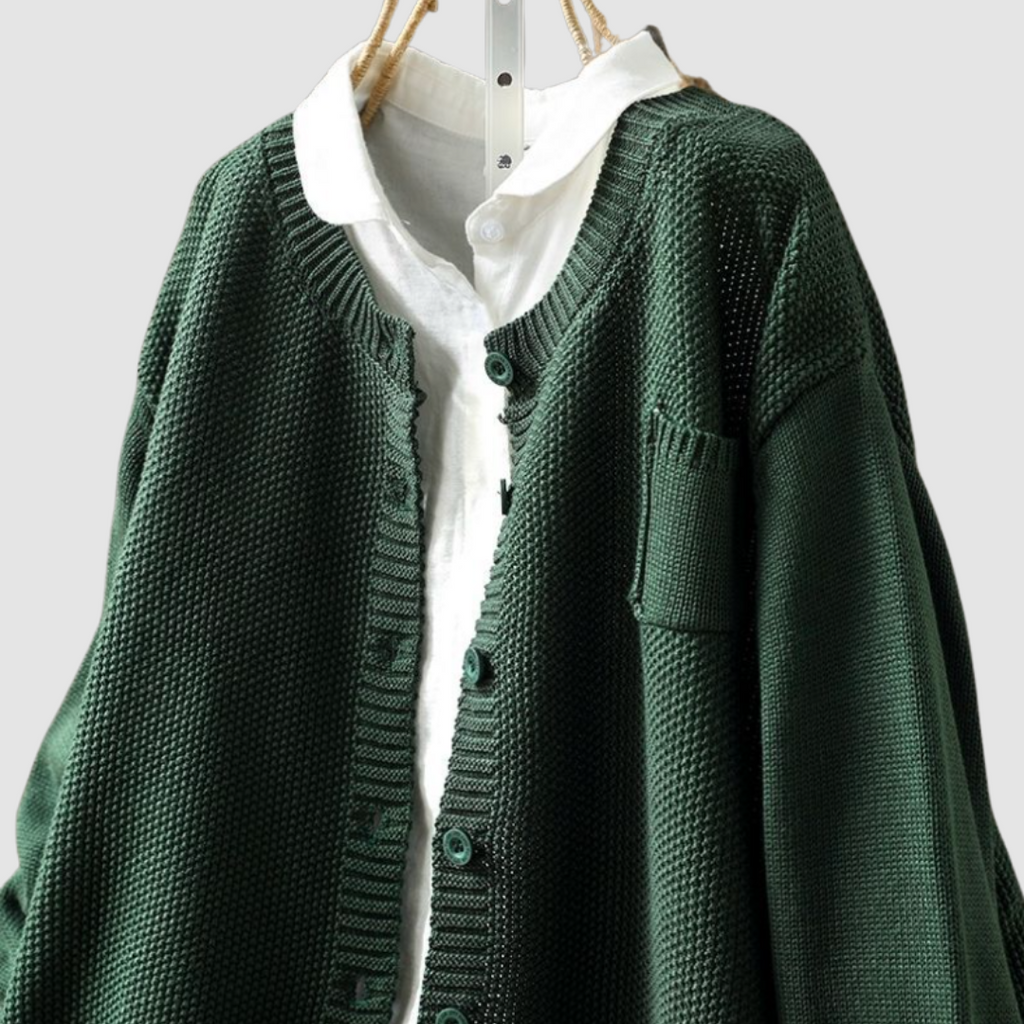 Cozy Knit Cardigan for Women - Soft Fabric, Casual Style, Perfect for Layering