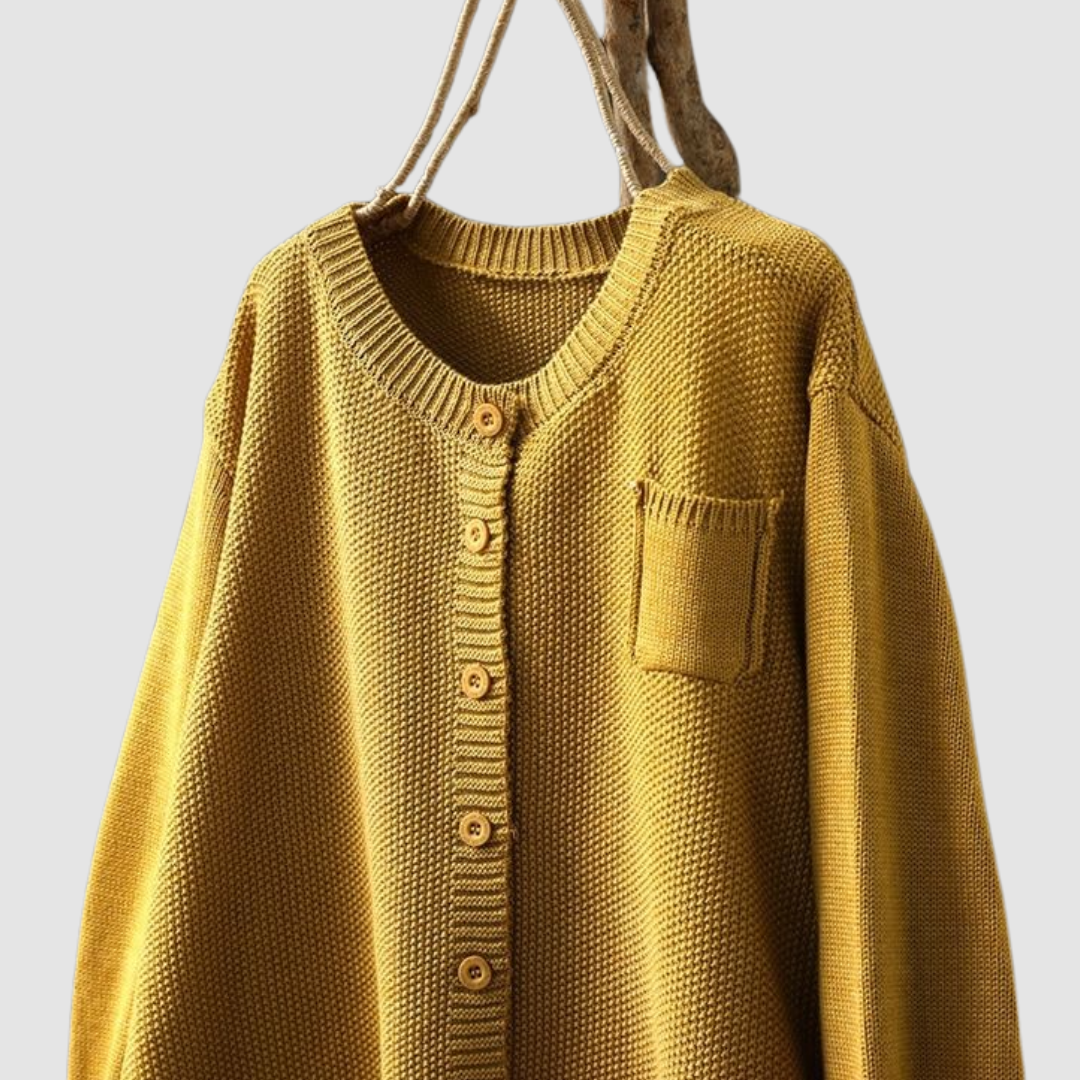 Cozy Knit Cardigan for Women - Soft Fabric, Casual Style, Perfect for Layering
