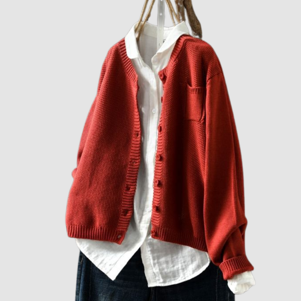 Cozy Knit Cardigan for Women - Soft Fabric, Casual Style, Perfect for Layering