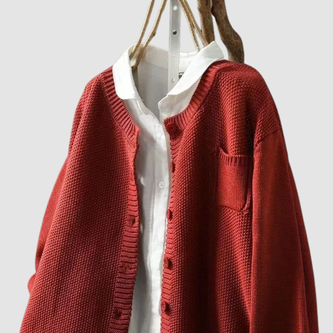 Cozy Knit Cardigan for Women - Soft Fabric, Casual Style, Perfect for Layering