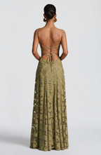Crimson Midi Dress in Soft Fabric - Elegant Evening Wear for Special Occasions