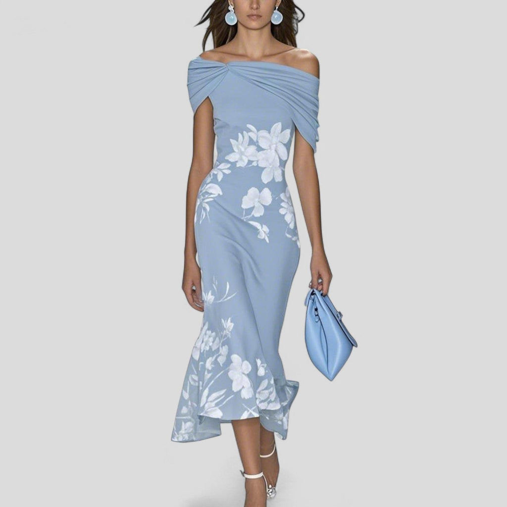 Elegant Midi Dress in Soft Fabric | Perfect for Parties and Special Occasions