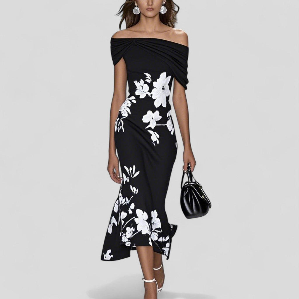 Elegant Midi Dress in Soft Fabric | Perfect for Parties and Special Occasions